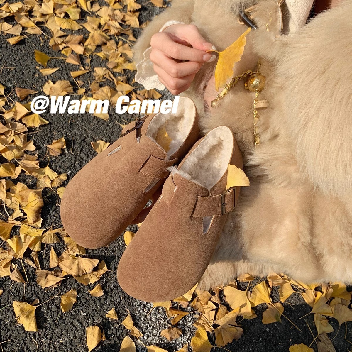 JHC-YW05 | Genuine Cow Leather Winter Shearling Fur-Lined - Fujian Jinhongchang Sports Goods Co., Ltd.