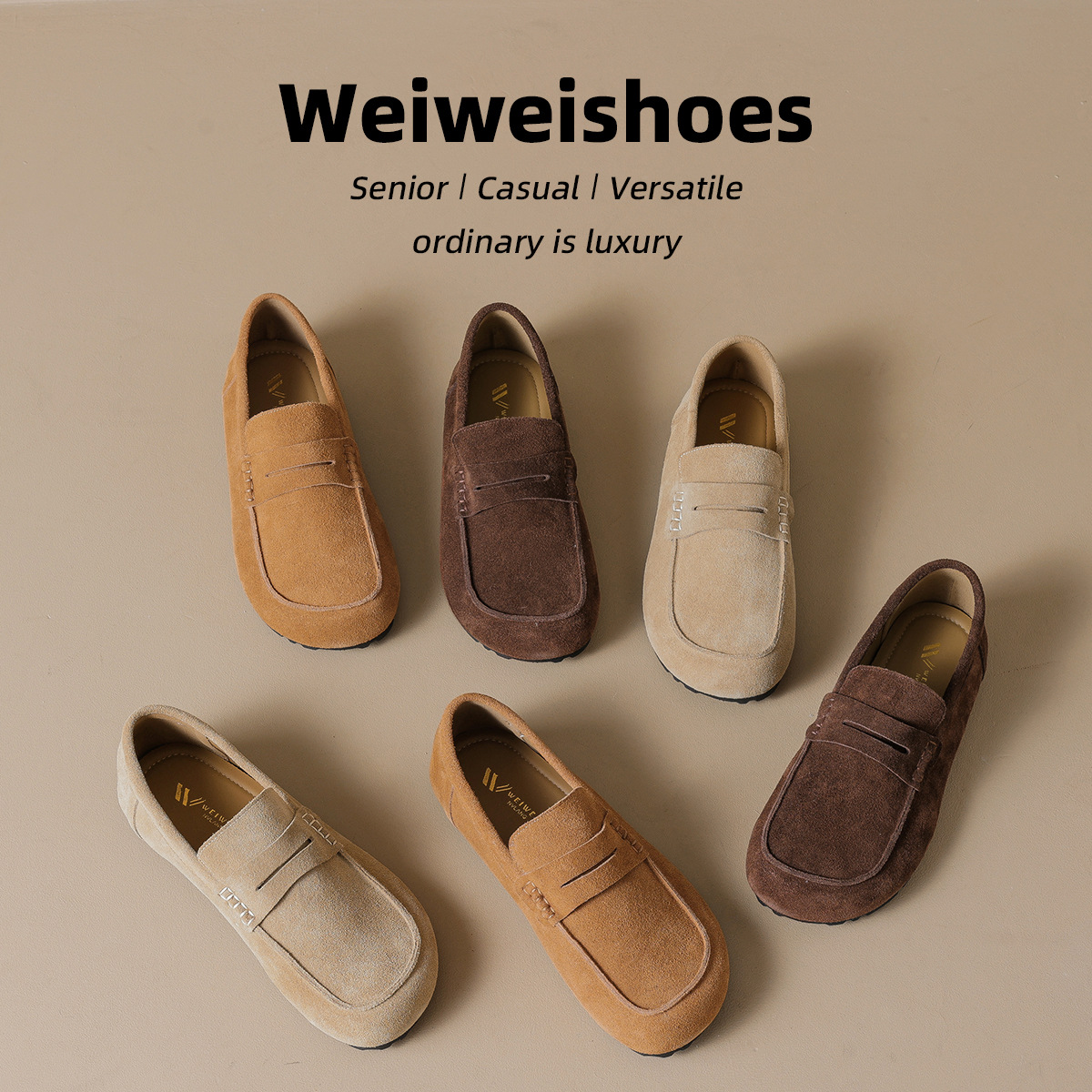 JHC-YW06 | Genuine Cow Leather Retro All-Season Ergonomic Flat - Fujian Jinhongchang Sports Goods Co., Ltd.