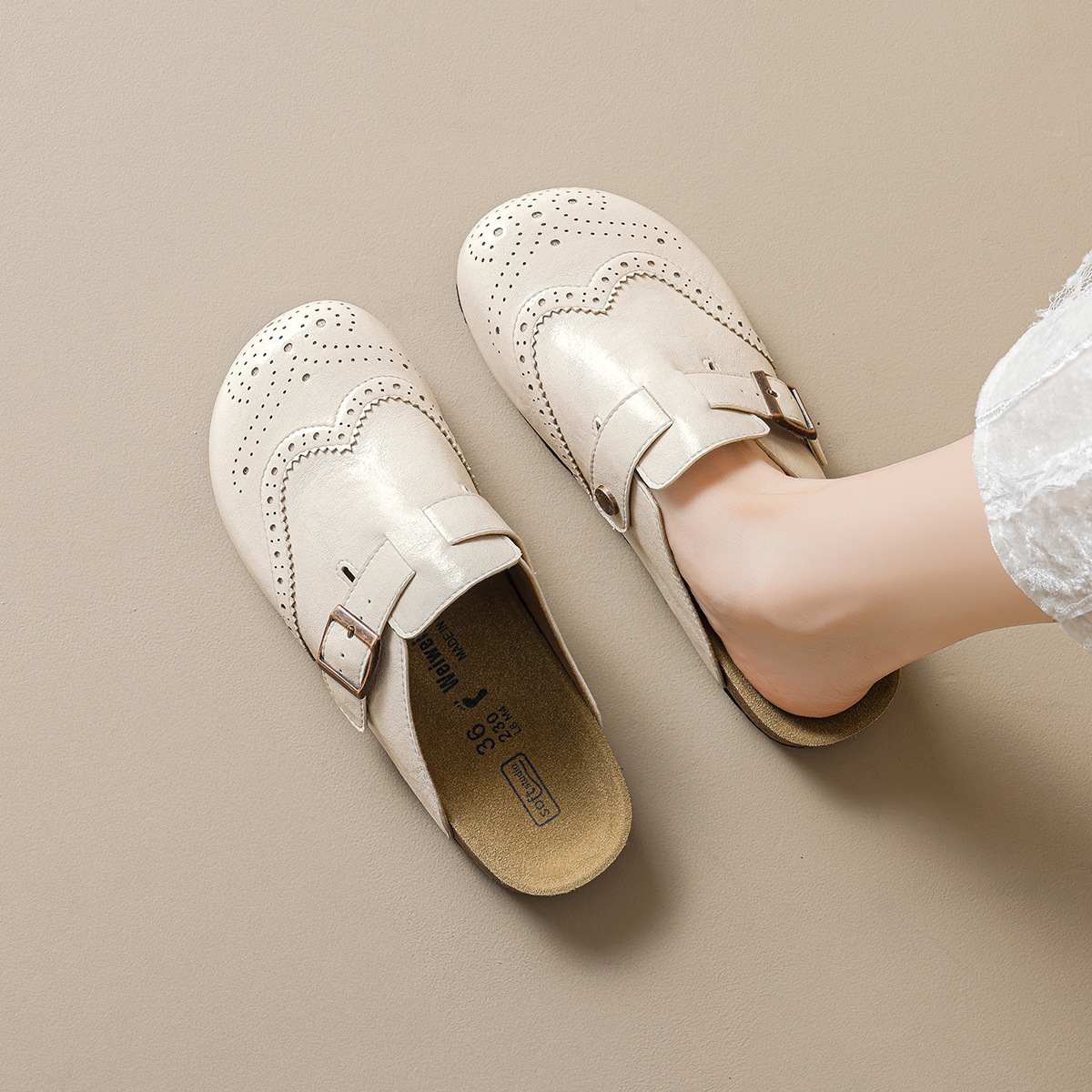 JHC-YW13 | Suede & Cork Retro All-Season Chunky Platform - Fujian Jinhongchang Sports Goods Co., Ltd.