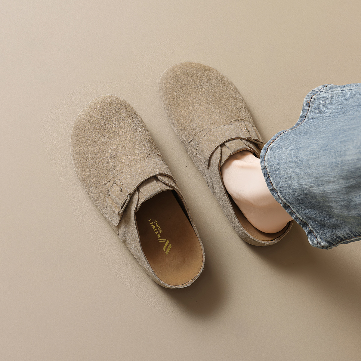 JHC-YW27 | Genuine Cow Leather Natural Latex-Cushioned - Fujian Jinhongchang Sports Goods Co., Ltd.