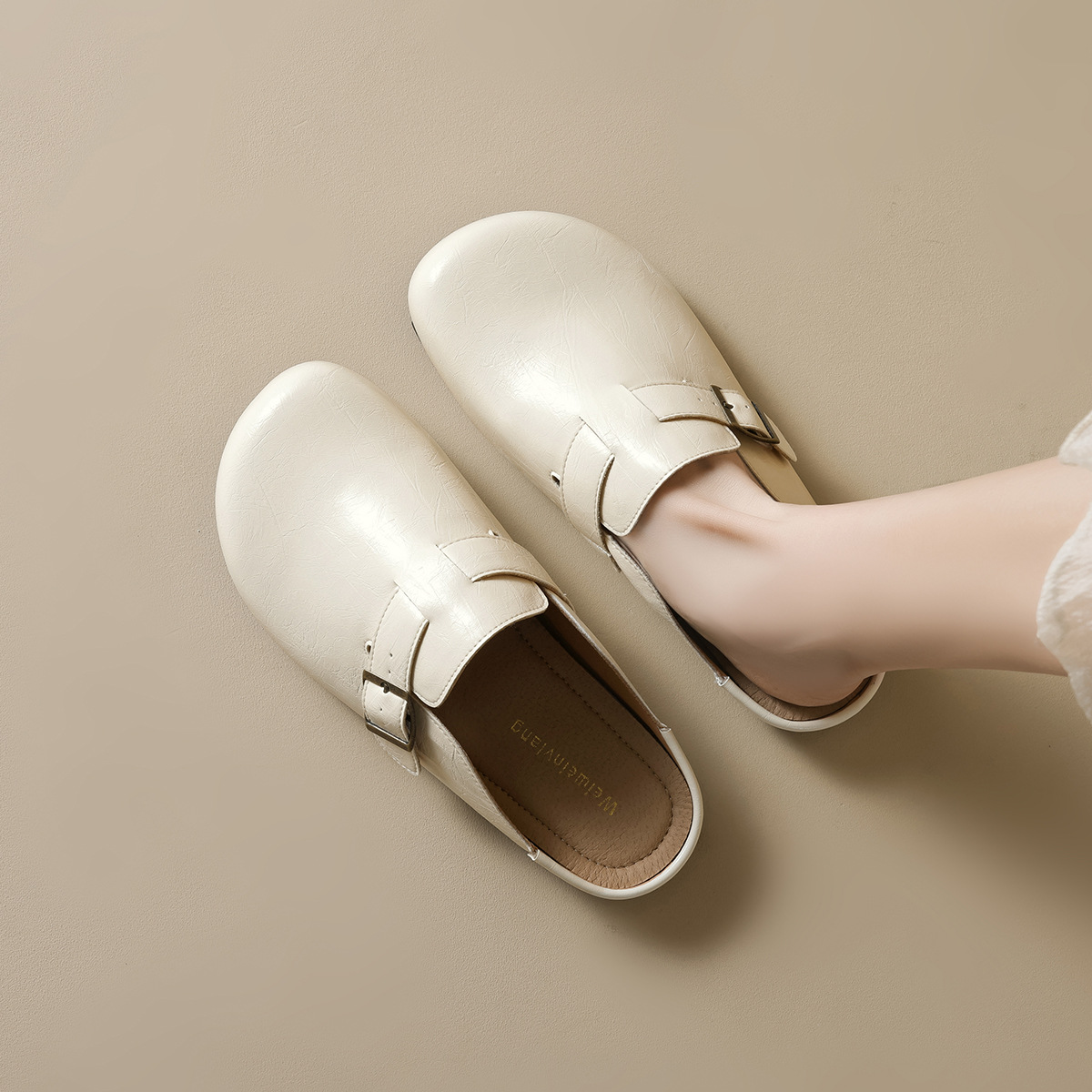 JHC-YW31 | Suede & Cork Retro All-Season Ergonomic Flat - Fujian Jinhongchang Sports Goods Co., Ltd.