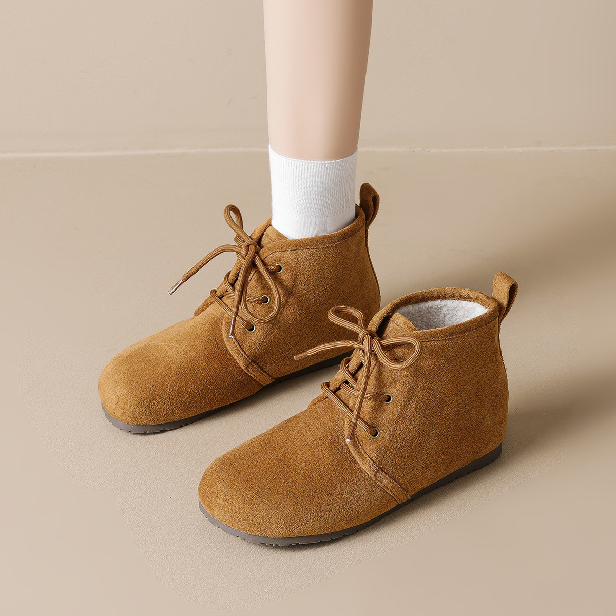 JHC-YW70 | Suede & Cork Winter Shearling Fur-Lined Ergonomic - Fujian Jinhongchang Sports Goods Co., Ltd.