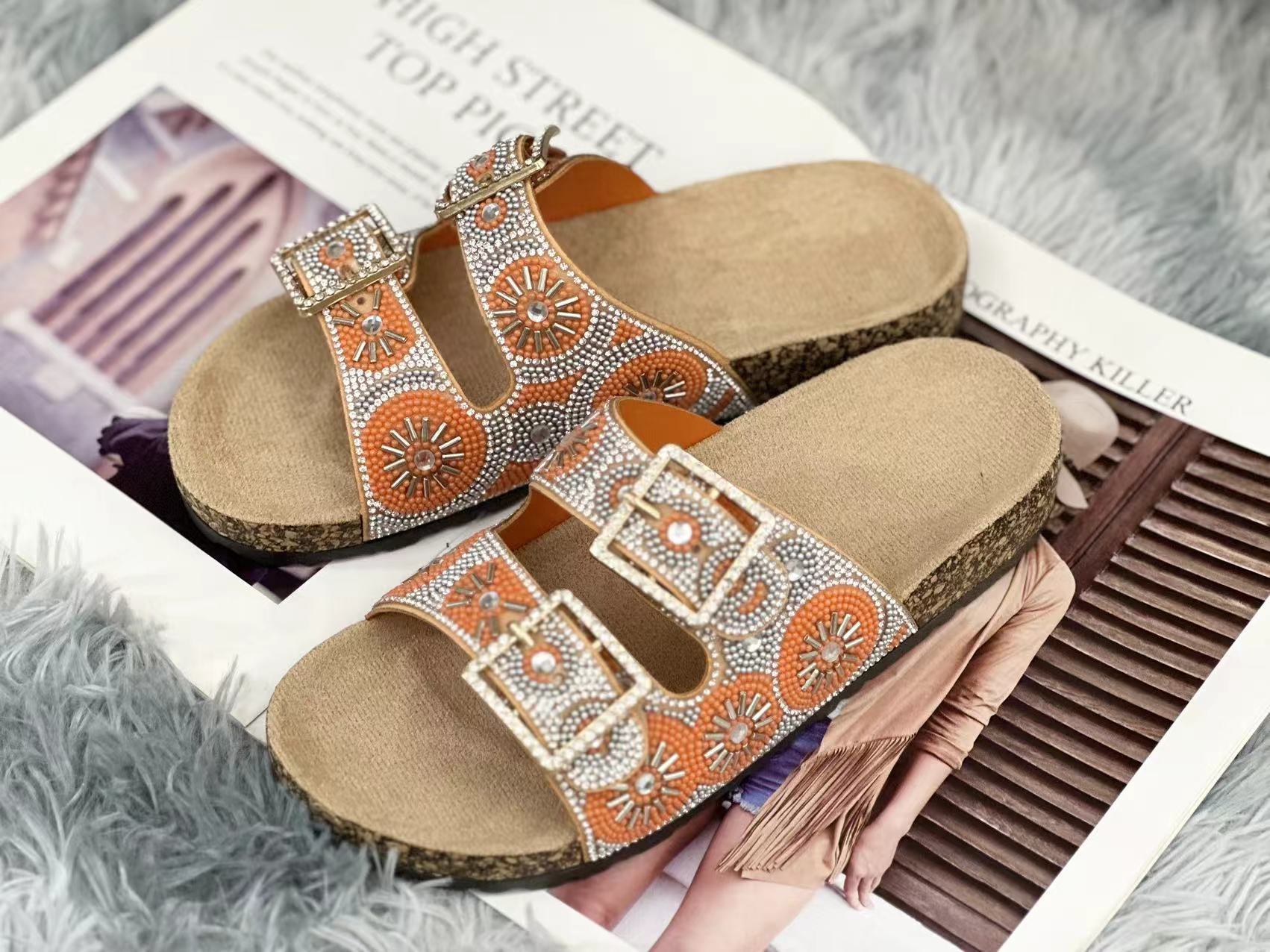 JHC-CCK089 | 2025 Style Cork Large Size For Women Shoes angle 9