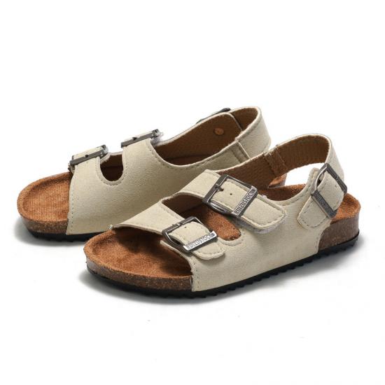 JHC-CCO039 | Children Leather Cork Slippers Boys Girls Flip Flops - Fujian Jinhongchang Sports Goods Co., Ltd.