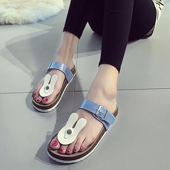 JHC-CCS078 | Fashion Platform Cork Slippers Sandals angle 2