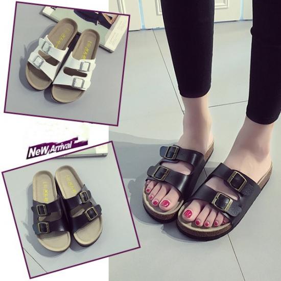 JHC-CCS078 | Fashion Platform Cork Slippers Sandals angle 3