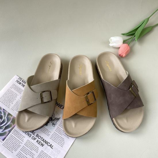 JHC-E202 | Women Men Summer Beach Slide Sandals Casual Soft angle 5