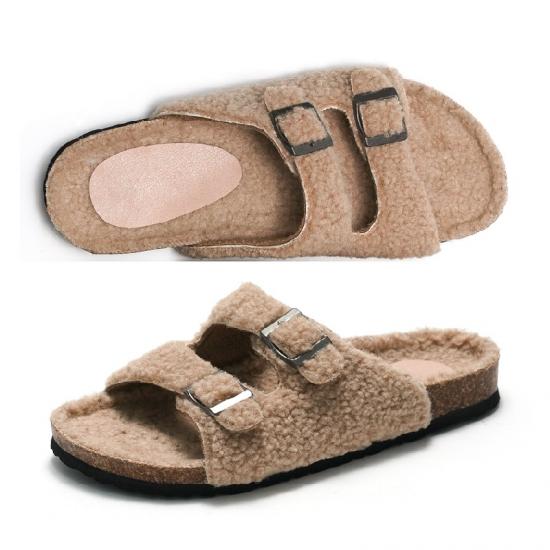 JHC-HZ00123 | 2024 Style Cork Double Strap Sandals Women's angle 5