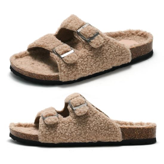 JHC-HZ00123 | 2024 Style Cork Double Strap Sandals Women's angle 6