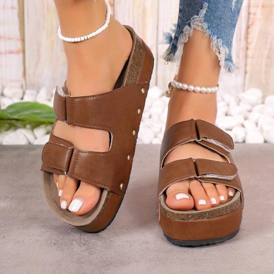 JHC-HZ0031 | Women's Platform Comfy Open Toe Summer Shoes angle 5