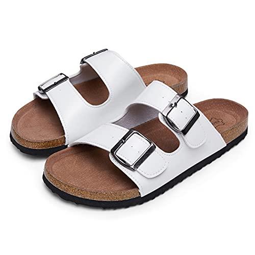 JHC-HZ0034 | Womens Feetbed 2 Straps Adjustable Buckle Slip on angle 4