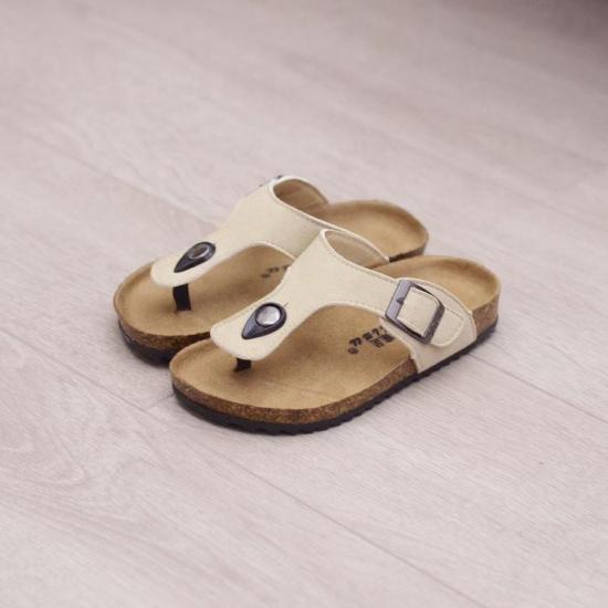 JHC-TX-166 | Children Cork Slippers Fashion Summer Slides angle 3