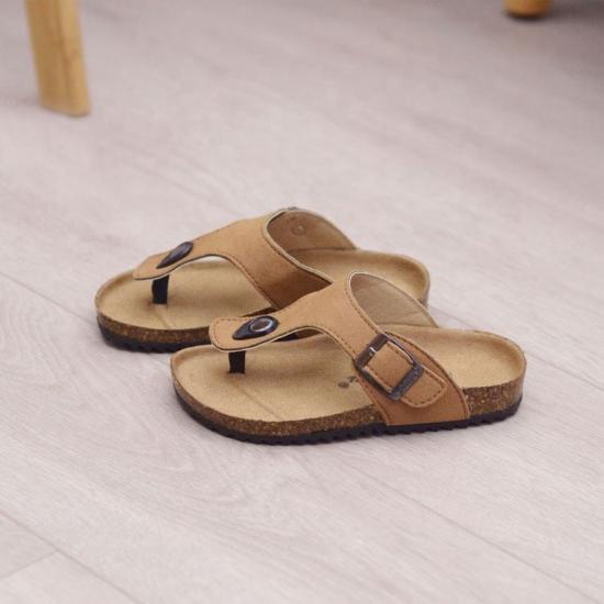 JHC-TX-166 | Children Cork Slippers Fashion Summer Slides angle 6