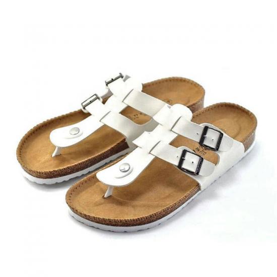 JHC-TX-167 | Unisex Cork Sole Slippers Casual Beach Double angle 4