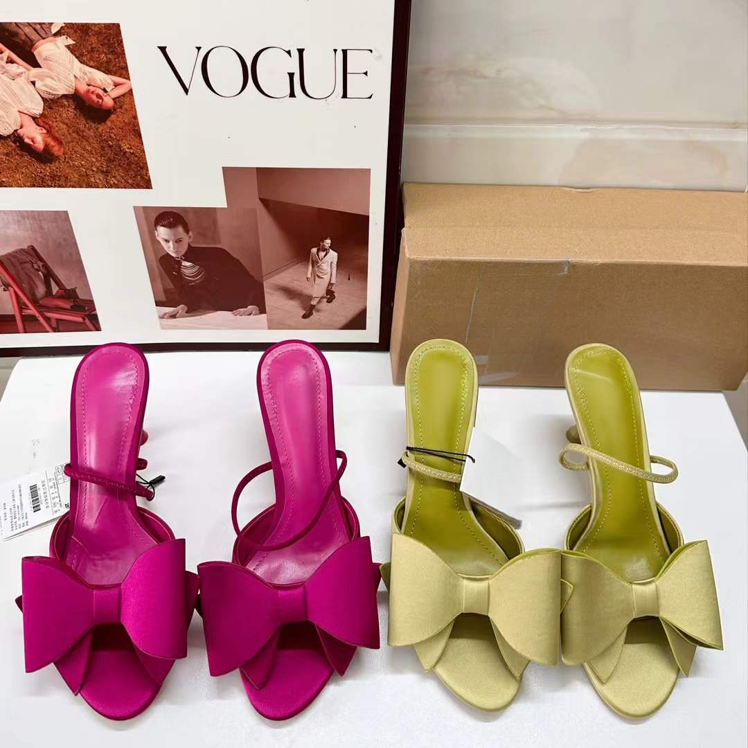 JHC-HB-058 | Bow Detail Open-Toe Stiletto Heel Dress Sandal - Fujian Jinhongchang Sports Goods Co., Ltd.