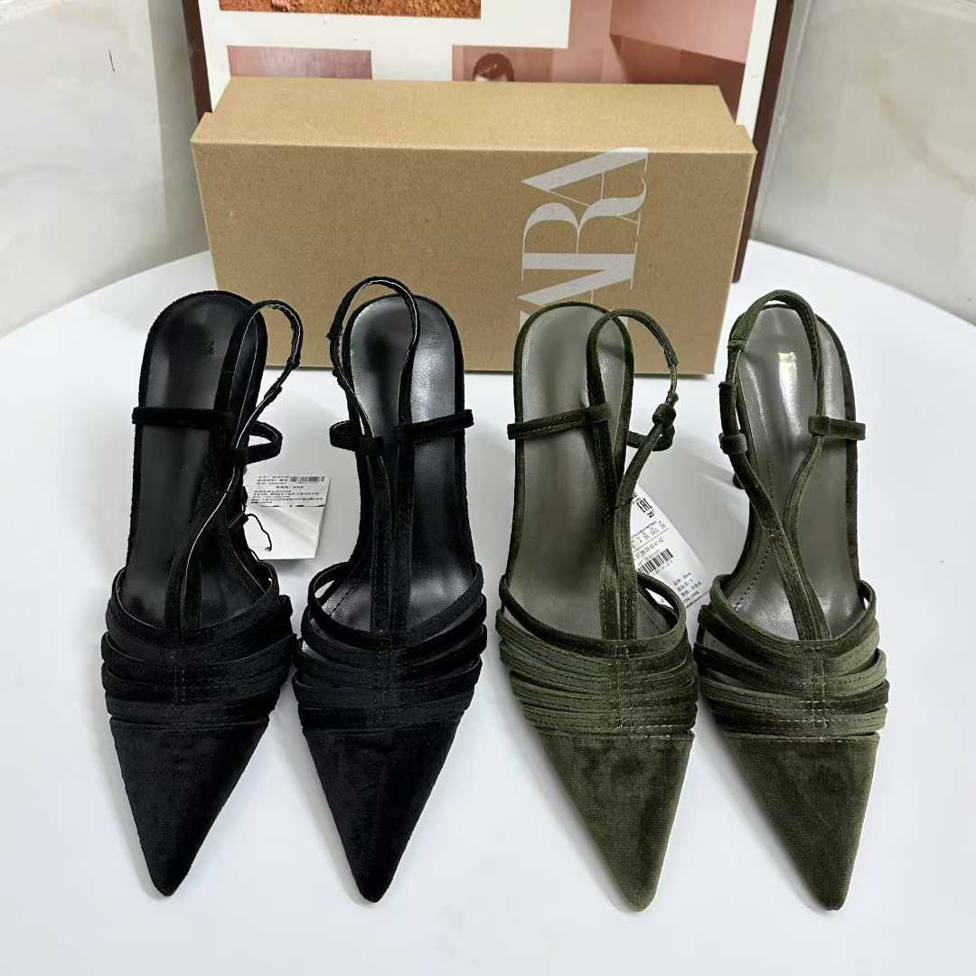 JHC-HB-072 | Pointed-Toe Stiletto Heel Dress Sandal - Fujian Jinhongchang Sports Goods Co., Ltd.