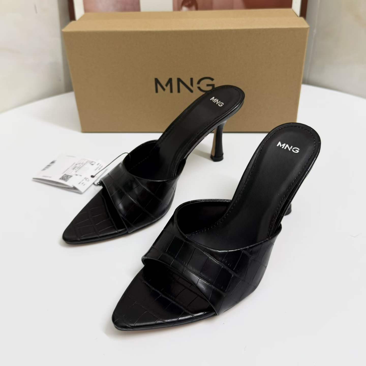 JHC-HB-091 | Pointed-Toe Stiletto Heel Heeled Slide - Fujian Jinhongchang Sports Goods Co., Ltd.