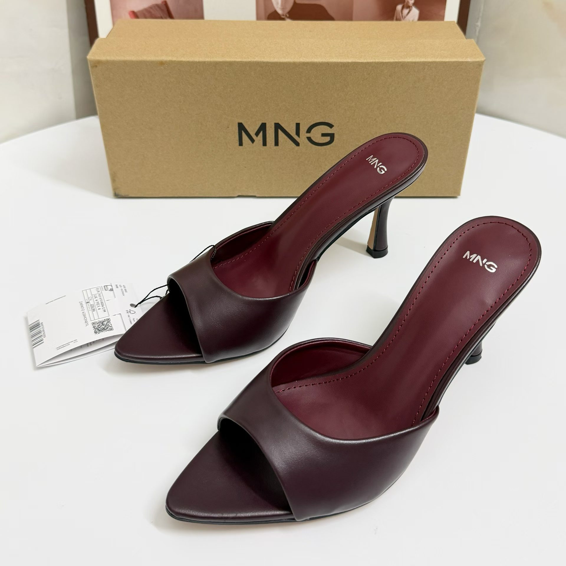 JHC-HB-002 | Pointed-Toe Stiletto Heel Heeled Slide - Fujian Jinhongchang Sports Goods Co., Ltd.