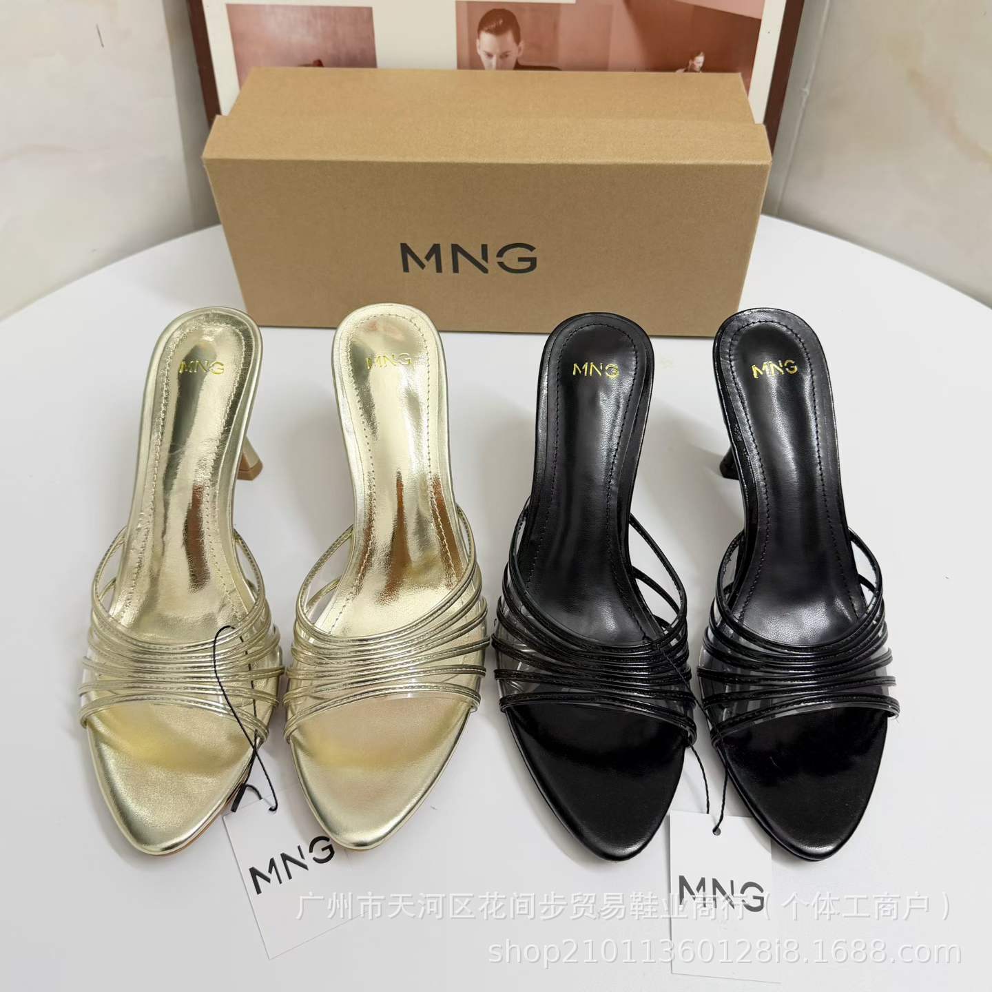 JHC-HB-224 | Minimalist Strap Pointed-Toe Stiletto Heel Mule Slide - Fujian Jinhongchang Sports Goods Co., Ltd.
