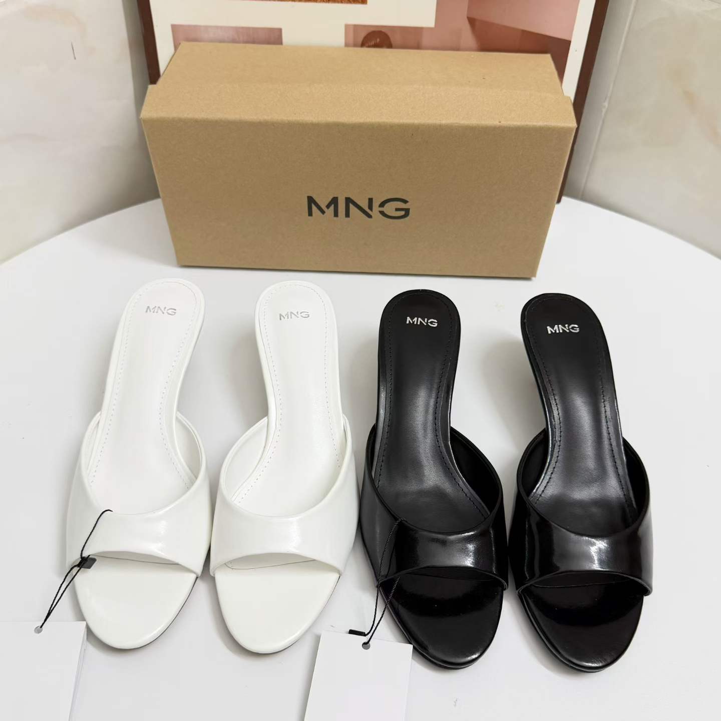 JHC-HB-134 | Round-Toe Stiletto Heel Heeled Slide - Fujian Jinhongchang Sports Goods Co., Ltd.