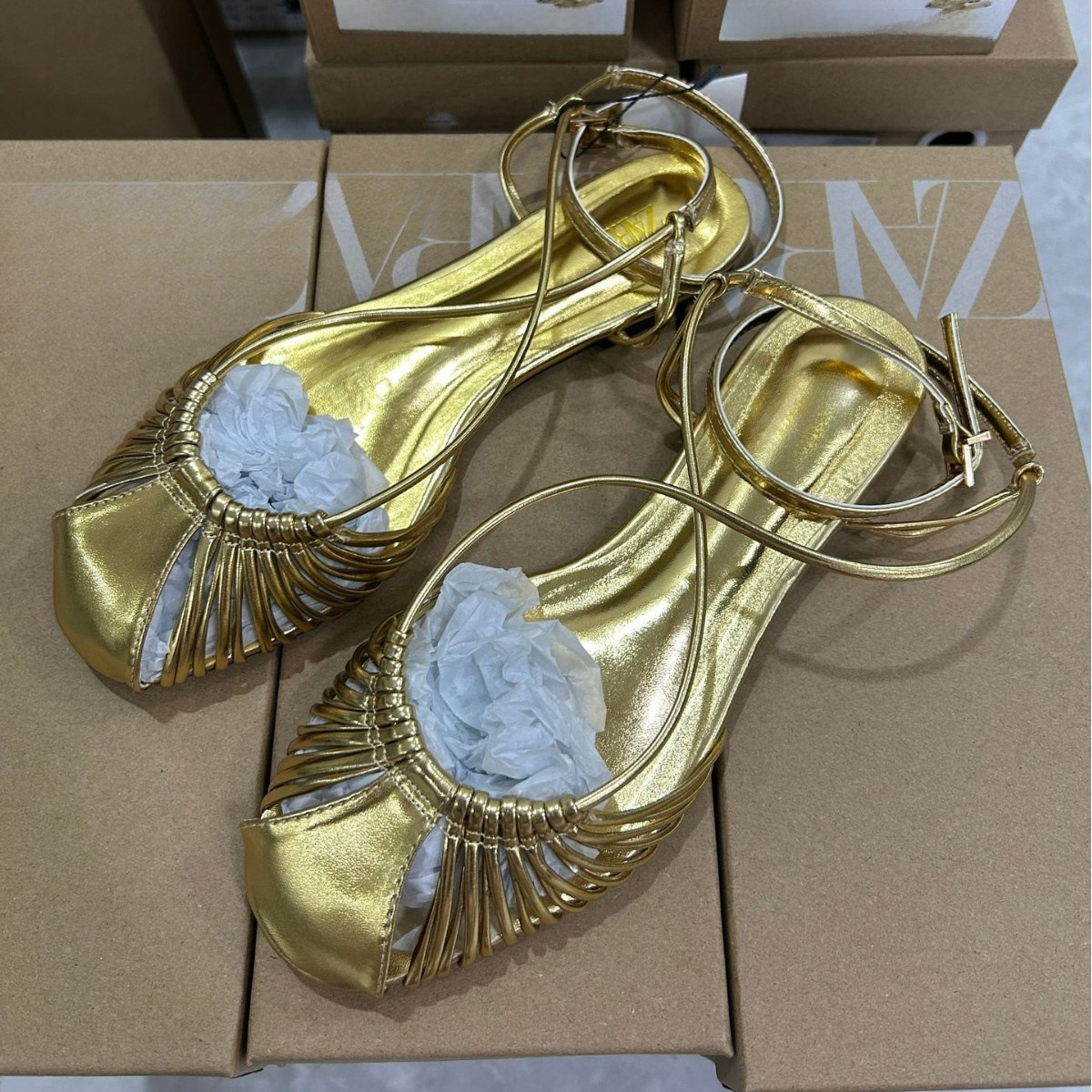JHC-HB-199 | Metal Buckle Woven Cutout Round-Toe Casual Summer Sandal angle 3