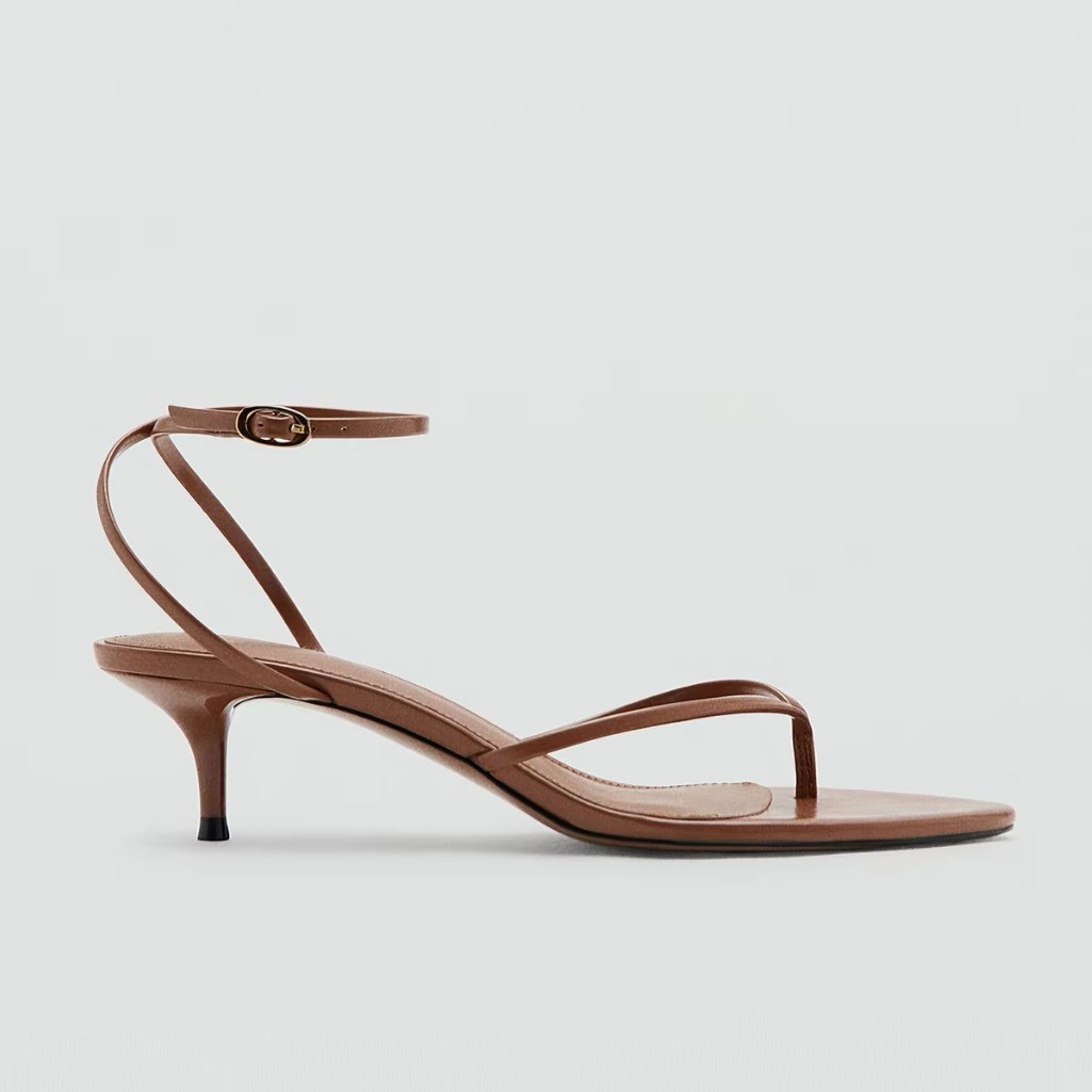 JHC-HB-183 | Round-Toe Stiletto Heel Dress Sandal angle 3