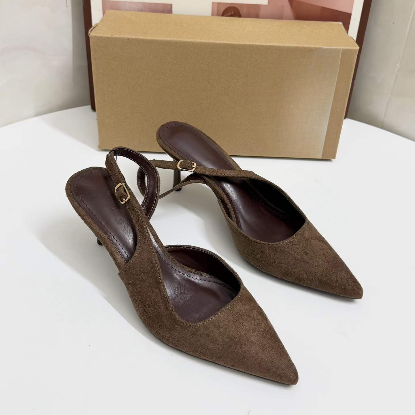 JHC-HB-275 | Pointed-Toe High-Heel Dress Sandal angle 2