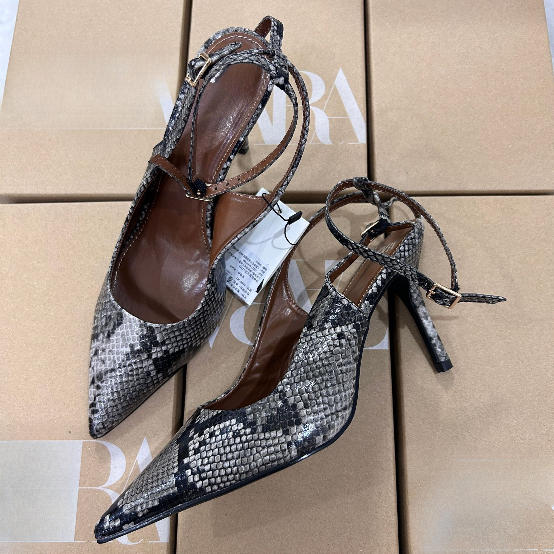 JHC-HB-268 | Minimalist Strap Slingback Stiletto Heel Dress Sandal angle 3