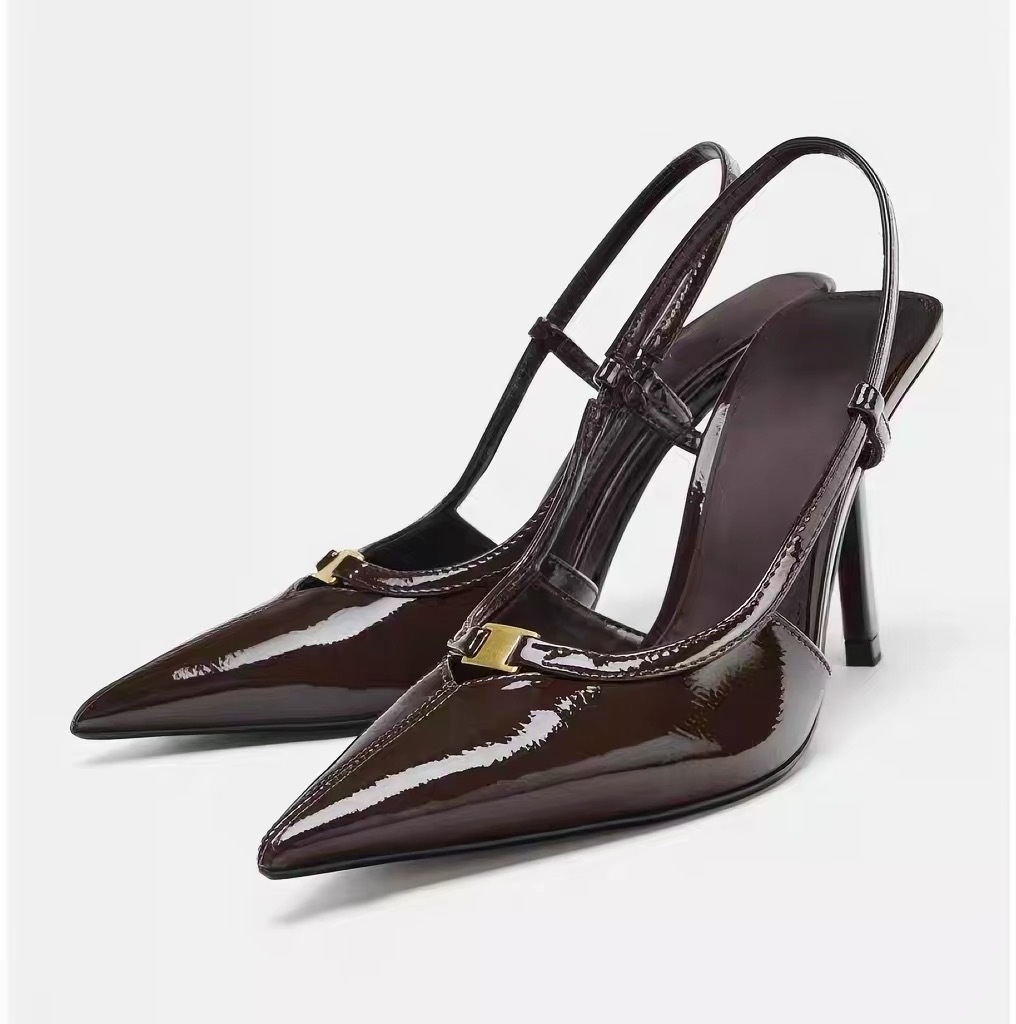 JHC-HB-263 | Pointed-Toe High-Heel Mule Slide - Fujian Jinhongchang Sports Goods Co., Ltd.