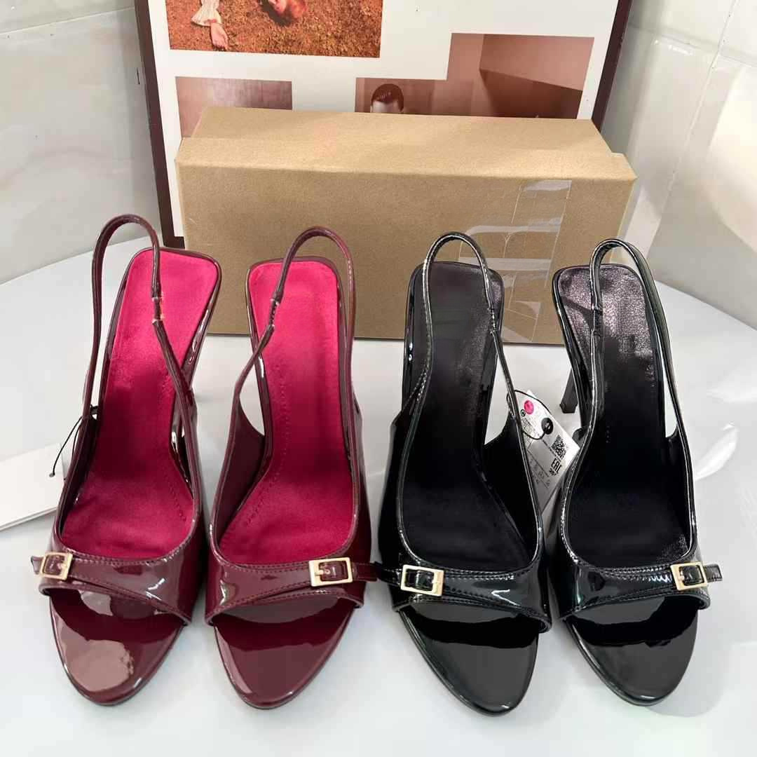 JHC-HB-259 | Metal Buckle Pointed-Toe High-Heel Dress Sandal - Fujian Jinhongchang Sports Goods Co., Ltd.