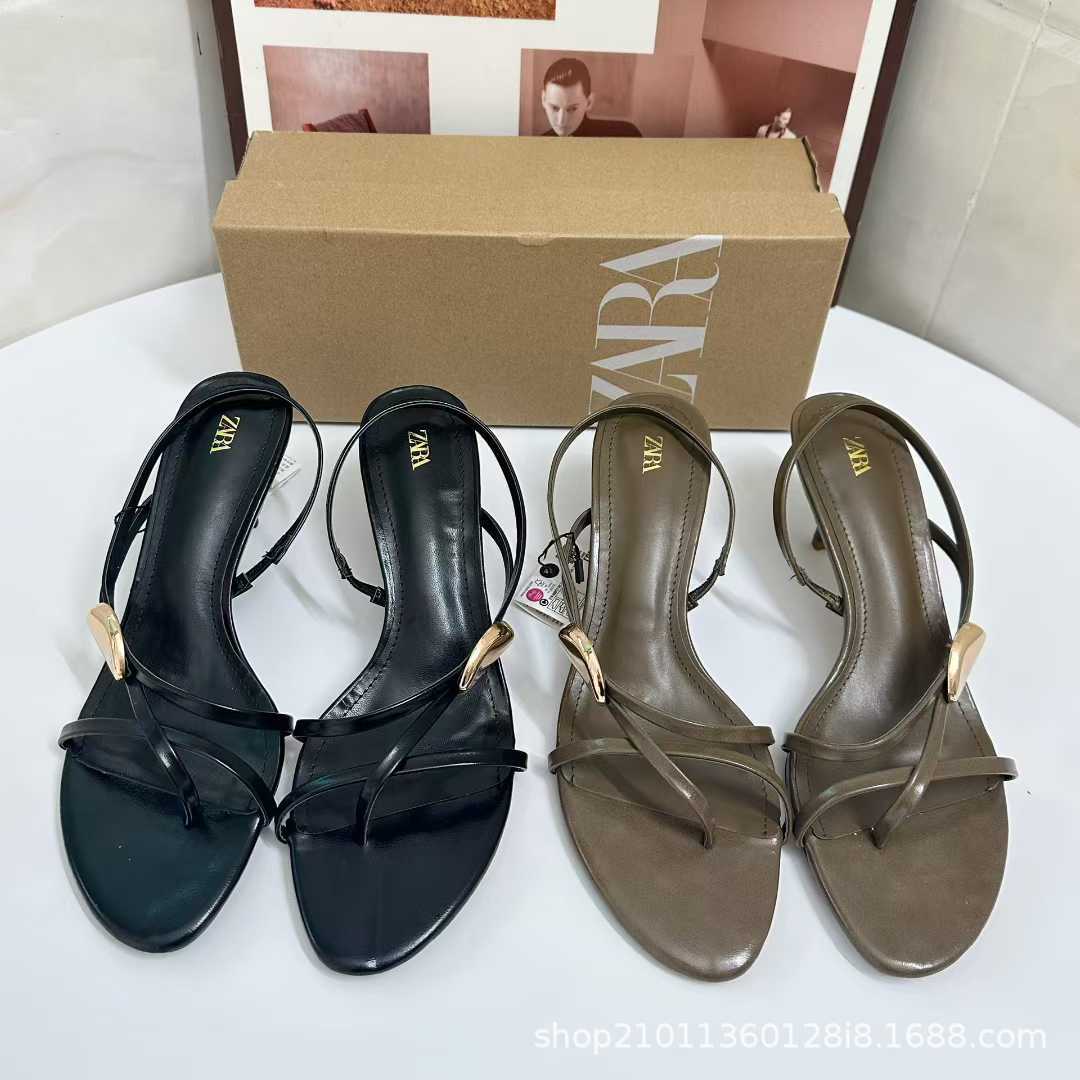 JHC-HB-088 | Metal Buckle Pointed-Toe High-Heel Dress Sandal - Fujian Jinhongchang Sports Goods Co., Ltd.