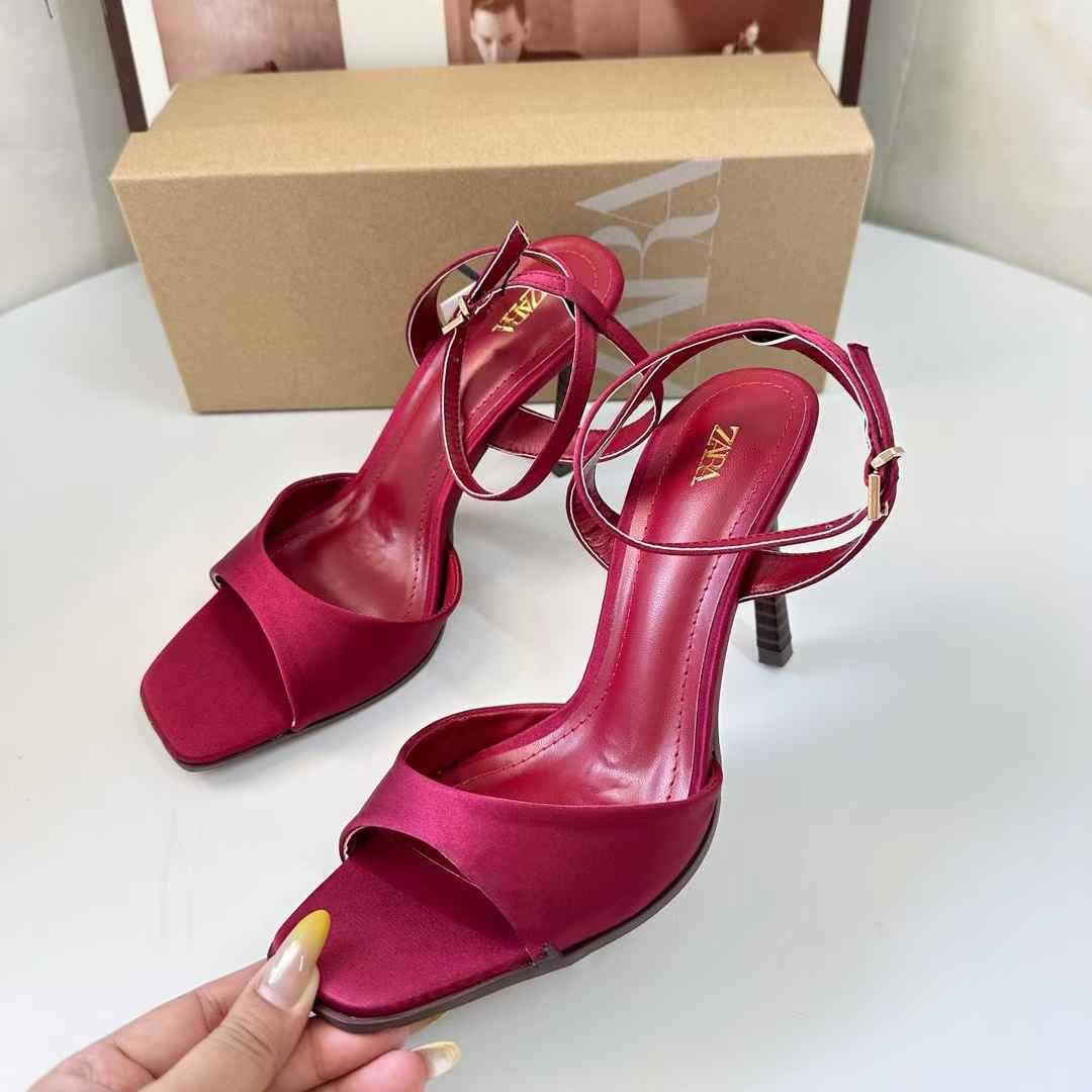 JHC-HB-006 | Minimalist Strap Square-Toe Stiletto Heel Dress Sandal angle 2