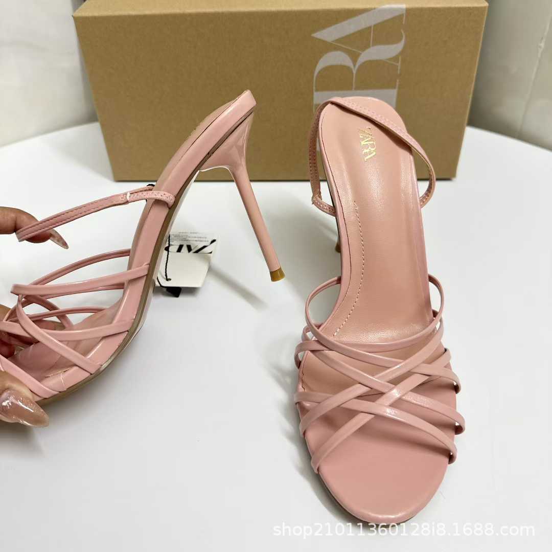 JHC-HB-055 | Minimalist Strap Pointed-Toe Stiletto Heel Dress Sandal angle 3
