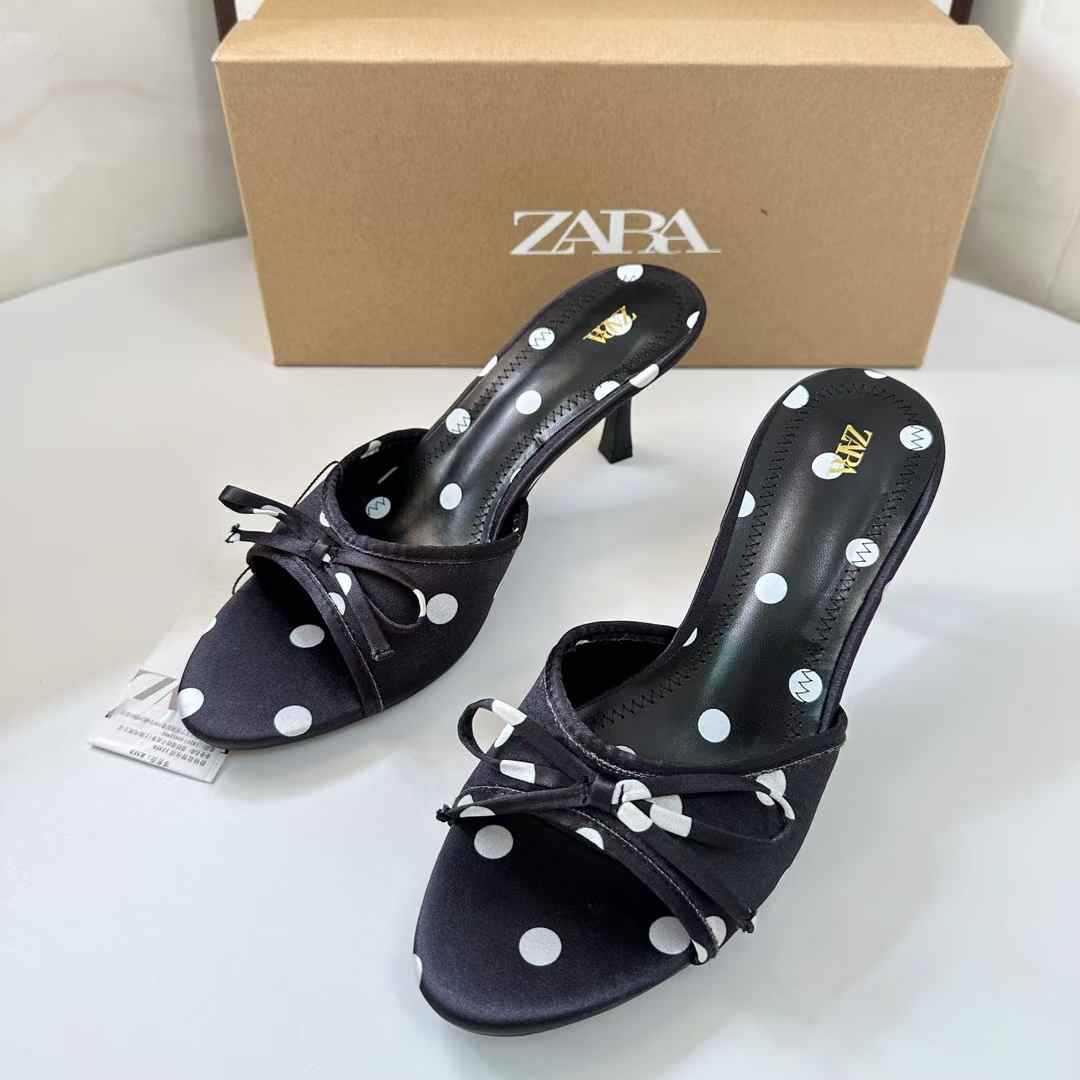 JHC-HB-304 | Bow Detail Minimalist Strap Open-Toe Stiletto Heel Heeled Slide angle 2