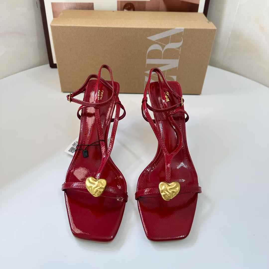 JHC-HB-191 | Metal Buckle Minimalist Strap Square-Toe Stiletto Heel Dress Sandal - Fujian Jinhongchang Sports Goods Co., Ltd.