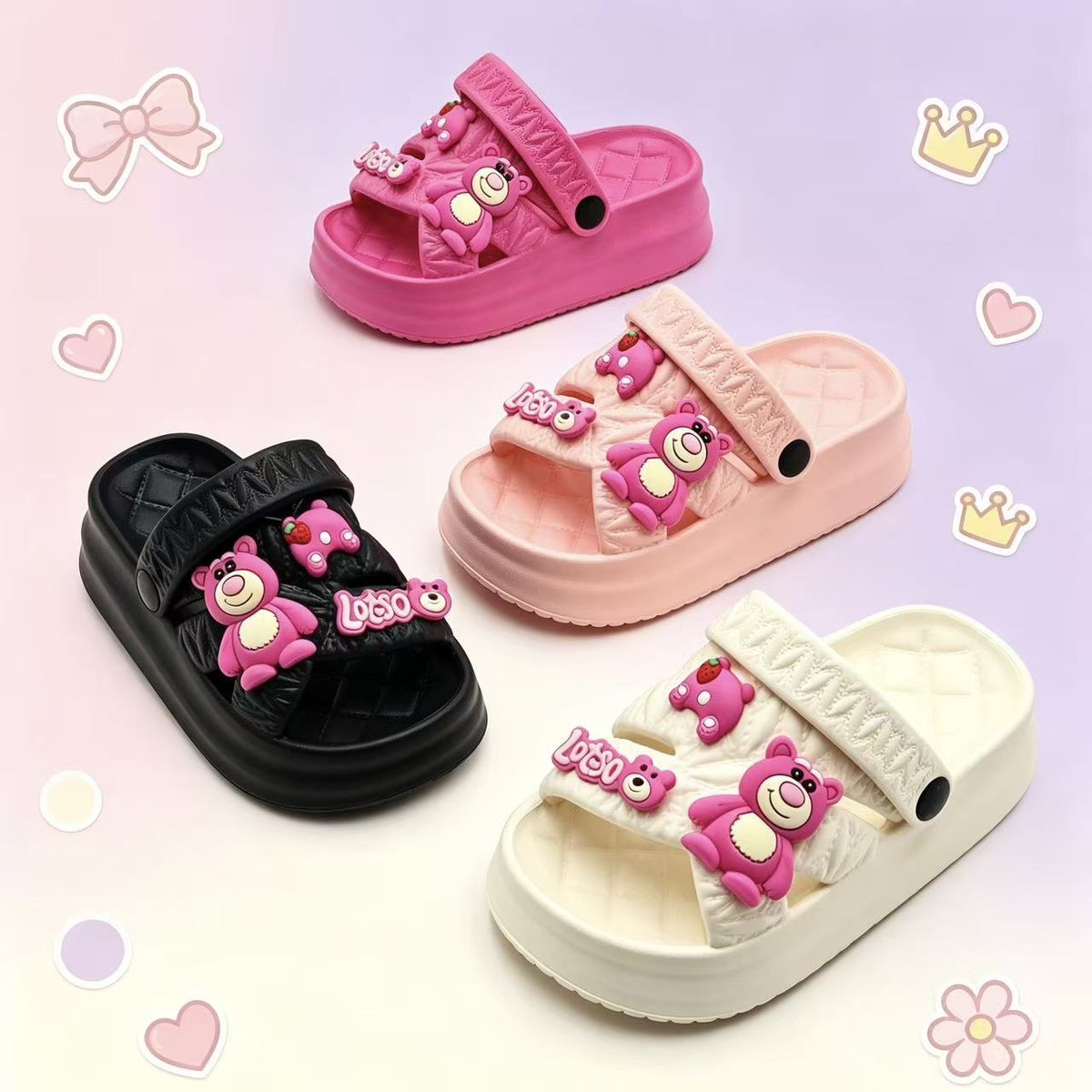 JHC-KIDS-007 | Cute Cartoon 3D Charm Kids EVA Clog (Kids Sizes) - Fujian Jinhongchang Sports Goods Co., Ltd.