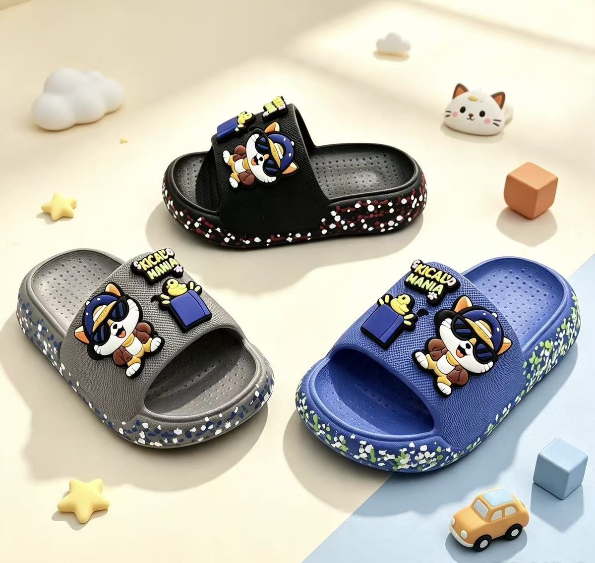 JHC-KIDS-013 | Cute Cartoon 3D Charm Kids EVA Clog (Kids Sizes) - Fujian Jinhongchang Sports Goods Co., Ltd.