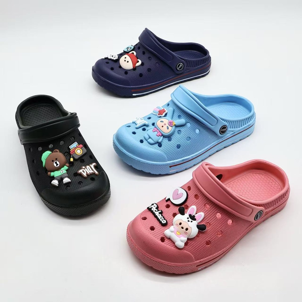 JHC-KIDS-049 | Cute Cartoon 3D Charm Kids EVA Clog (Kids Sizes) - Fujian Jinhongchang Sports Goods Co., Ltd.