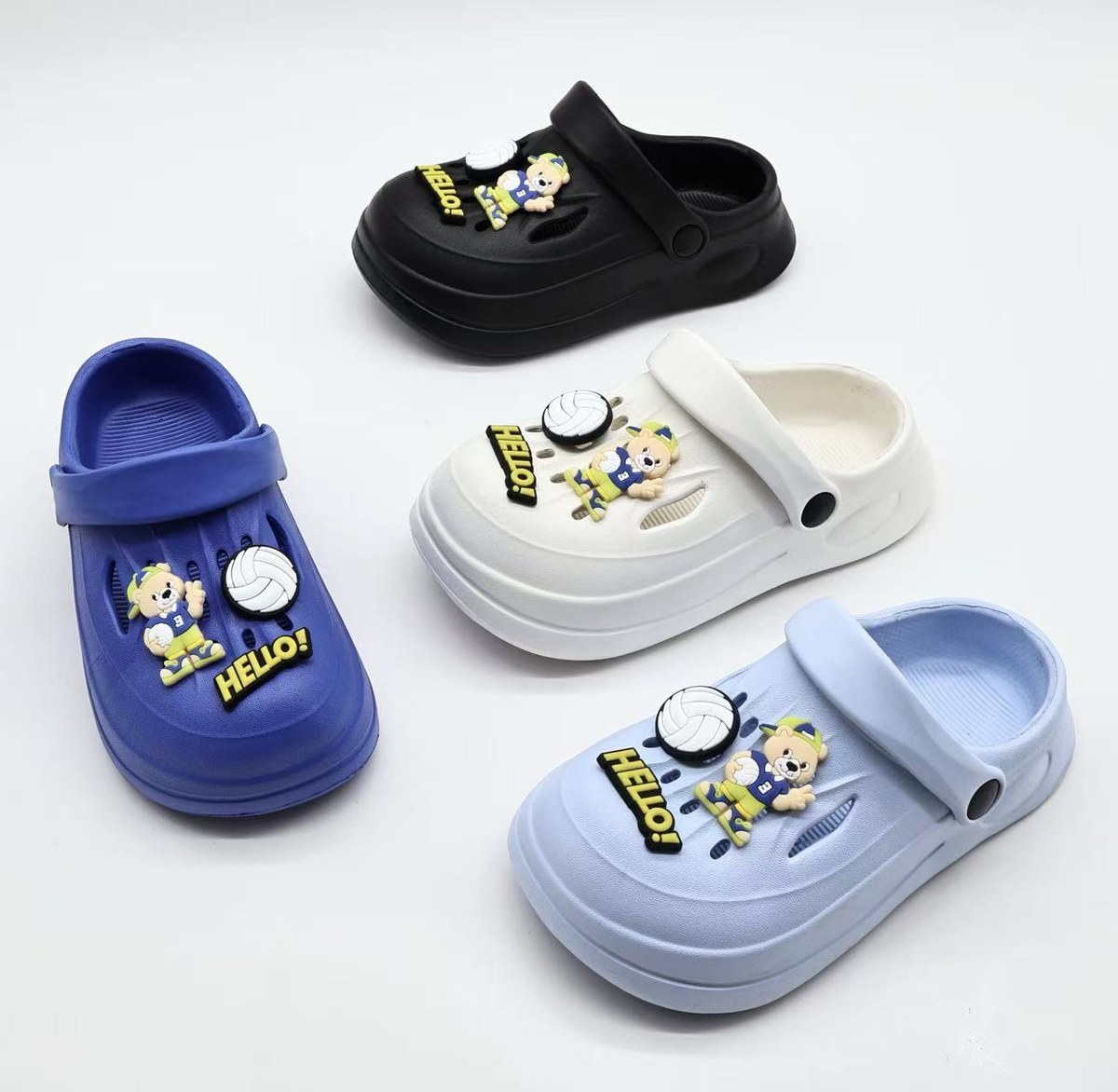 JHC-KIDS-069 | Indoor Outdoor Non-Slip Kids Cloud Slipper (Kids Sizes) - Fujian Jinhongchang Sports Goods Co., Ltd.