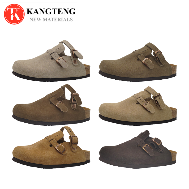 Boston-Style Suede & Natural Cork Footbed Closed-Toe Clog - Fujian Jinhongchang Sports Goods Co., Ltd.