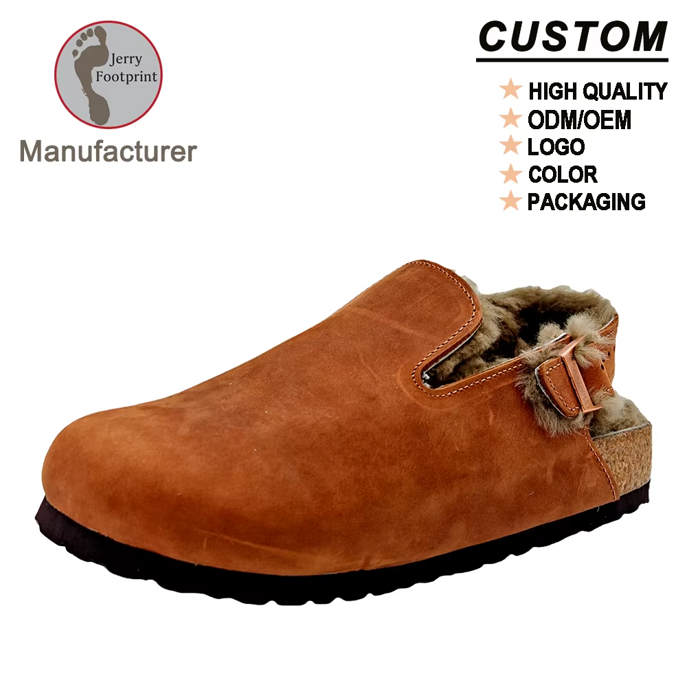 JHC-WC13 | Premium Winter Wool-Lined Latex Cork Clogs - Fujian Jinhongchang Sports Goods Co., Ltd.